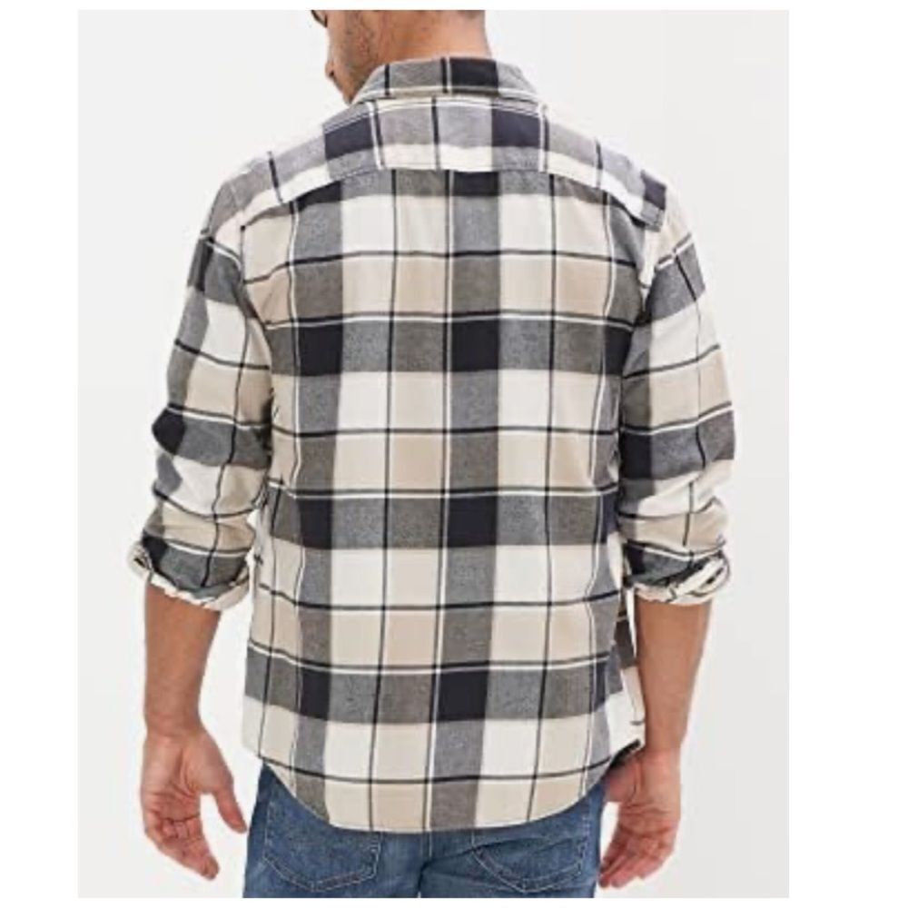 American Eagle Men’s L Super Soft Plaid Flannel Shirt NWT - Picture 5 of 9